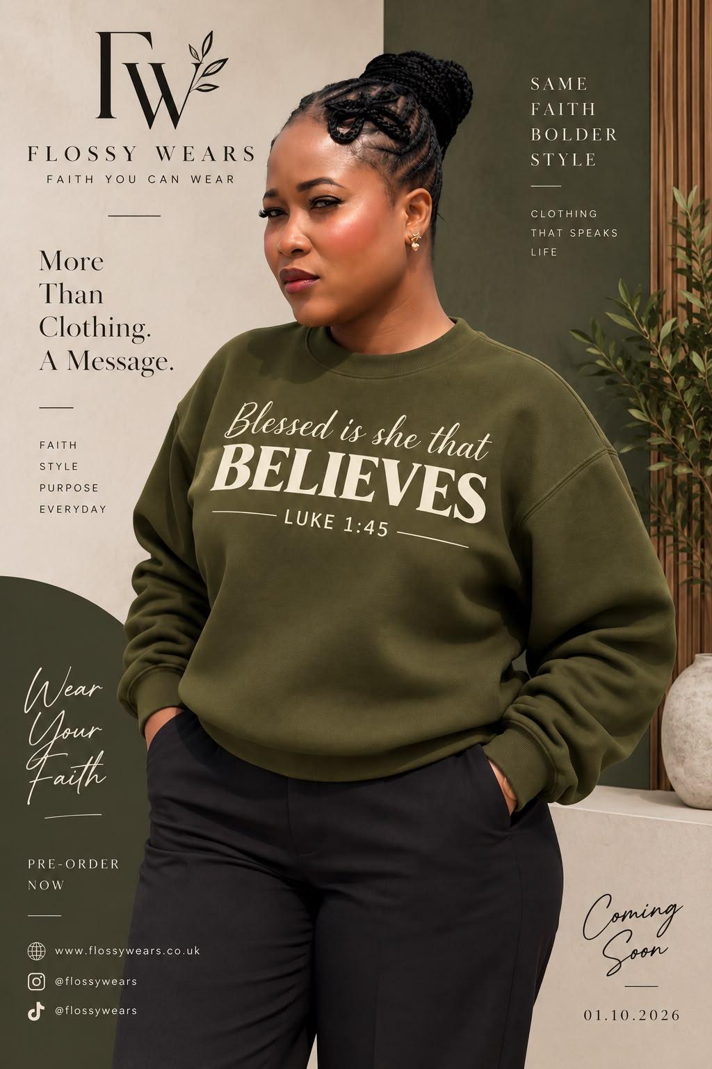 Flossy Wears campaign poster — more than clothing, a message